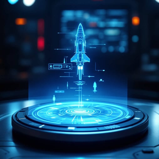 Spaceship hologram